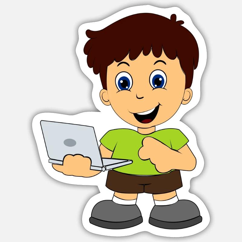 Computer Nerd Internet Adesivo