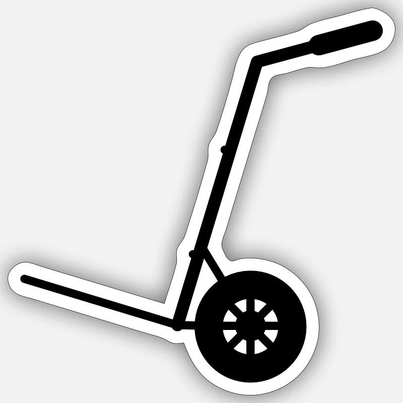 Sackkarre - Sticker size S (10 x 10 cm) - white matte