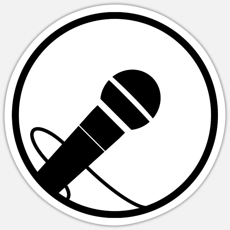 micro circle - Sticker size S (10 x 10 cm) - white matte