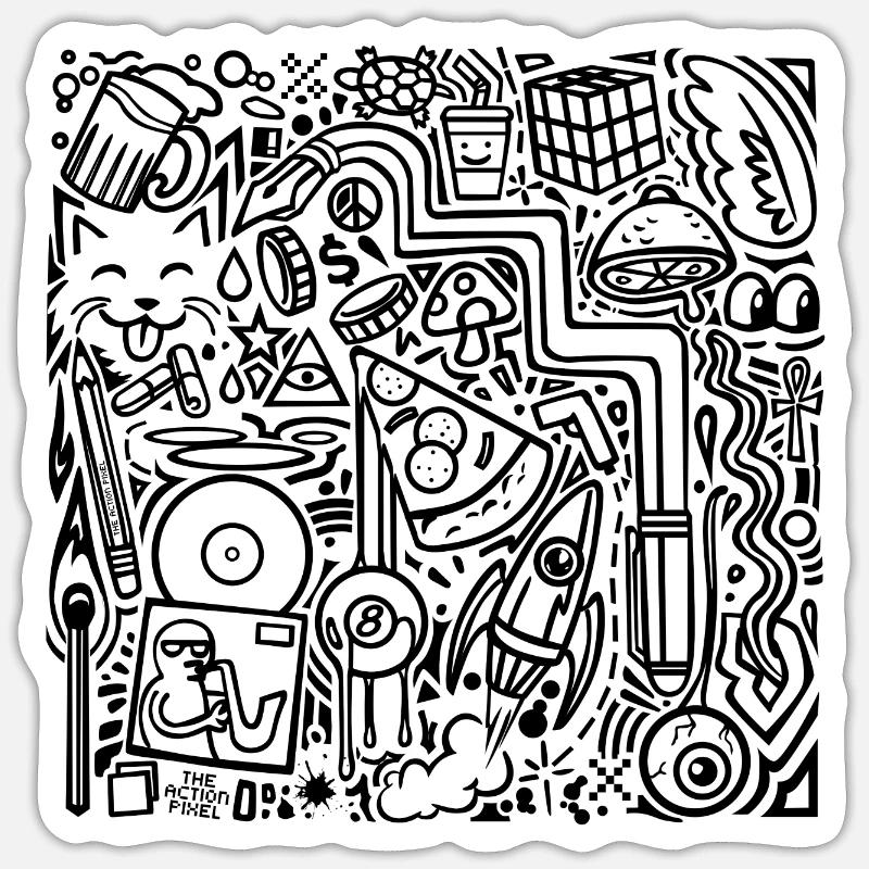 Sticker Größe S (10 x 10 cm) - 