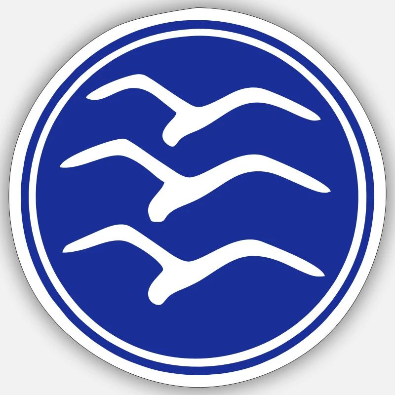 glider pilot symbol Geschenk Sticker Größe S (10 x 10 cm)