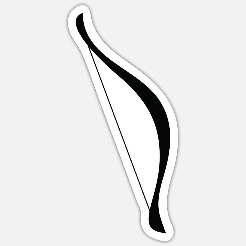Legolas' bow - Sticker size S (10 x 10 cm) - white matte