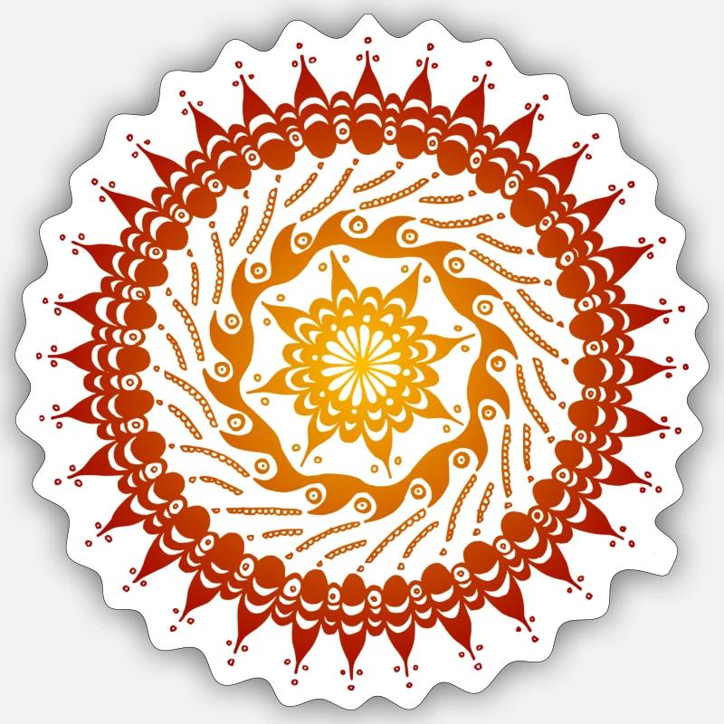 Mandala Sticker Größe S (10 x 10 cm)