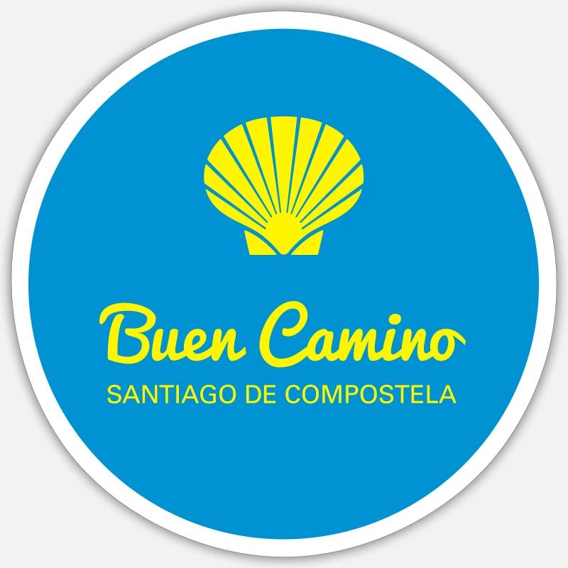 Camino 3 - Sticker taille S (10 x 10 cm) - blanc mat