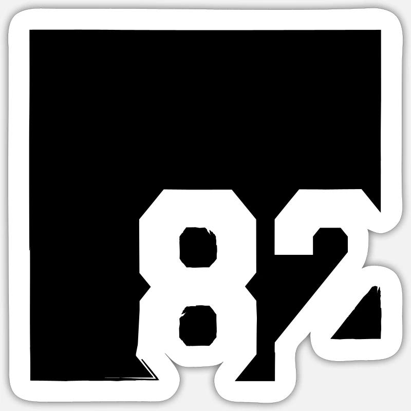 1982 - Sticker size S (10 x 10 cm) - white matte