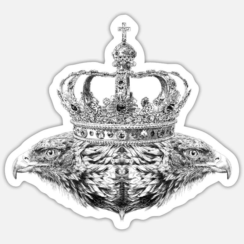 Double eagle Sticker taille S (10 x 10 cm)