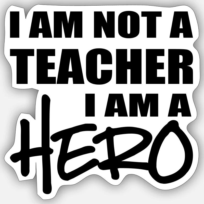 teacher Sticker size S (10 x 10 cm)