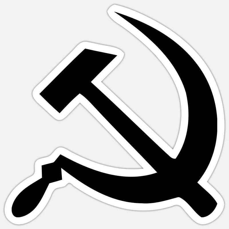 Communisme (V) Sticker taille S (10 x 10 cm)