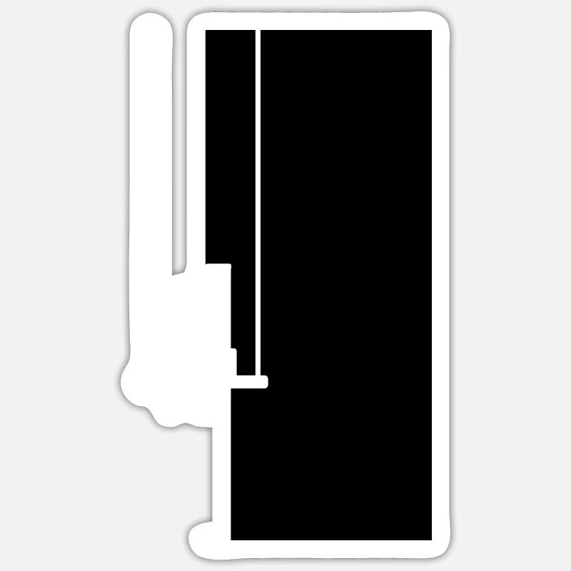 The Painter - Sticker size S (10 x 10 cm) - white matte