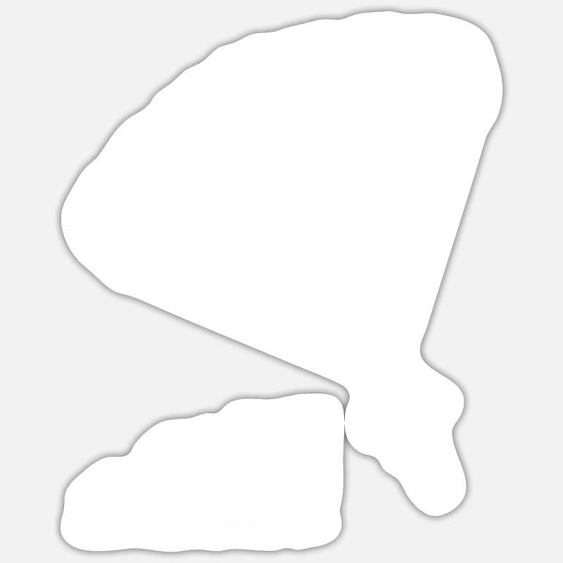 Evolution Paraglider - Sticker Größe S (10 x 10 cm) - Mattweiß