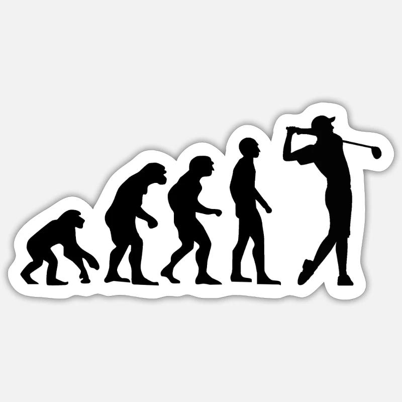 évolution Golf Sticker taille S (10 x 10 cm)