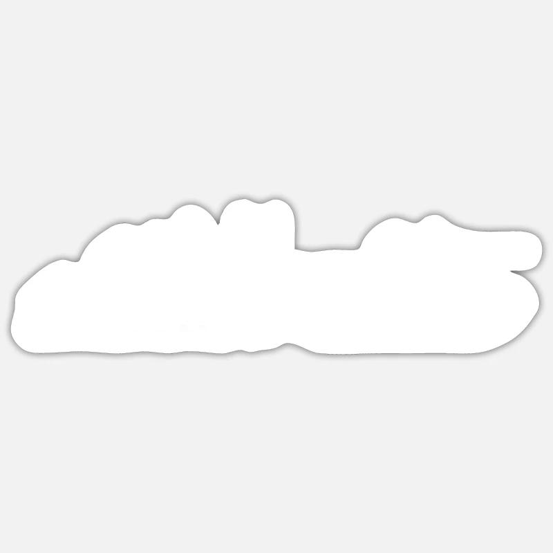 Die Evolution der Menschheit endet im Krieg Panzer Sticker Größe S (10 x 10 cm)