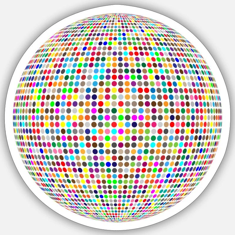 Diskokugel Sticker Größe S (10 x 10 cm)