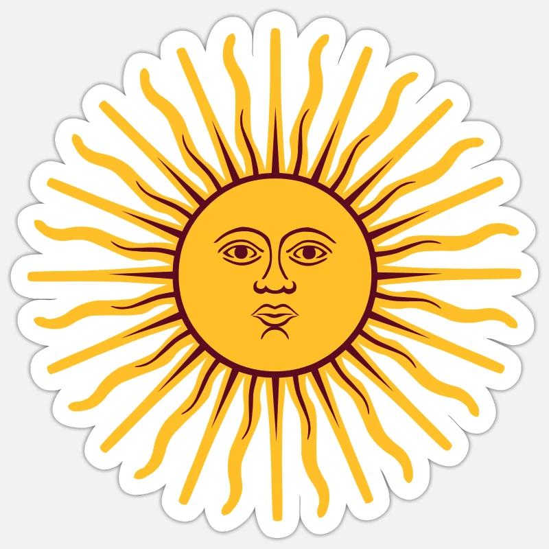 May Sun Sticker size S (10 x 10 cm)
