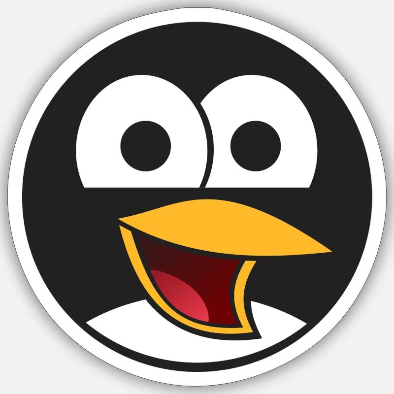 Bird comic - Sticker size S (10 x 10 cm) - white matte