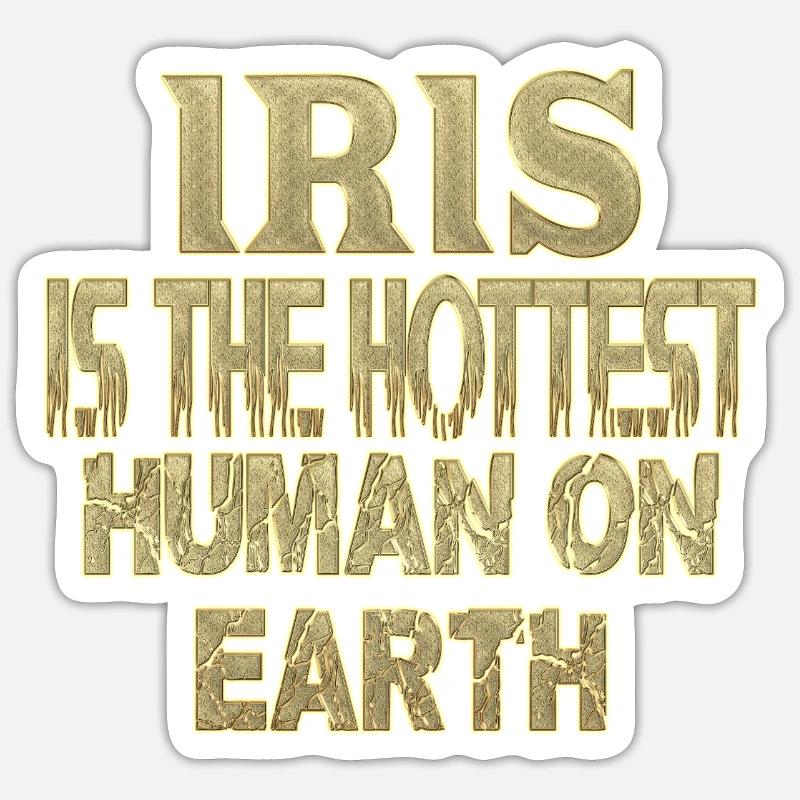 iris - Sticker size S (10 x 10 cm) - white matte
