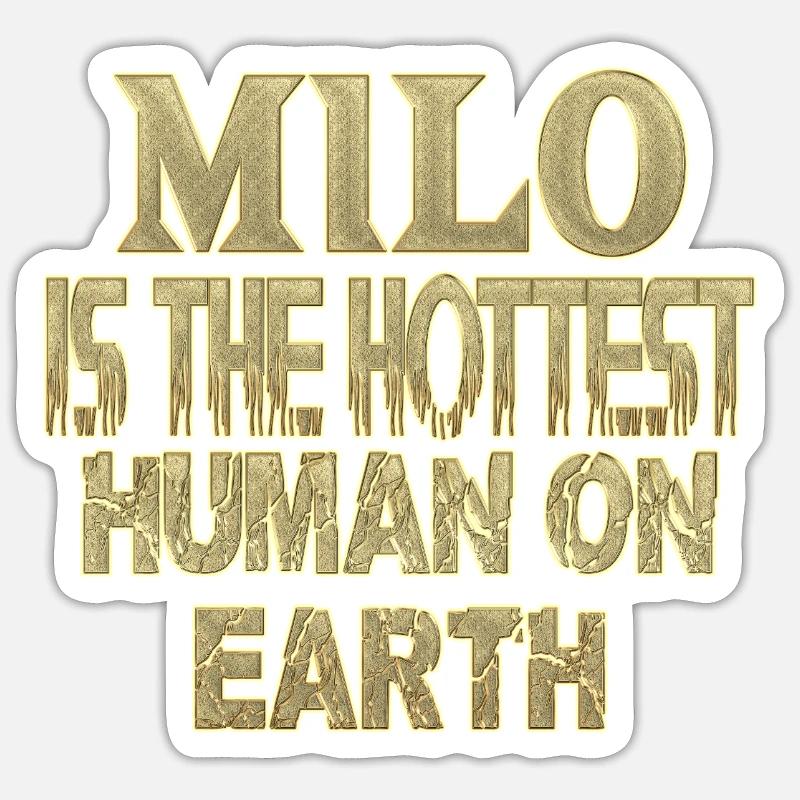 Milo - Sticker size S (10 x 10 cm) - white matte