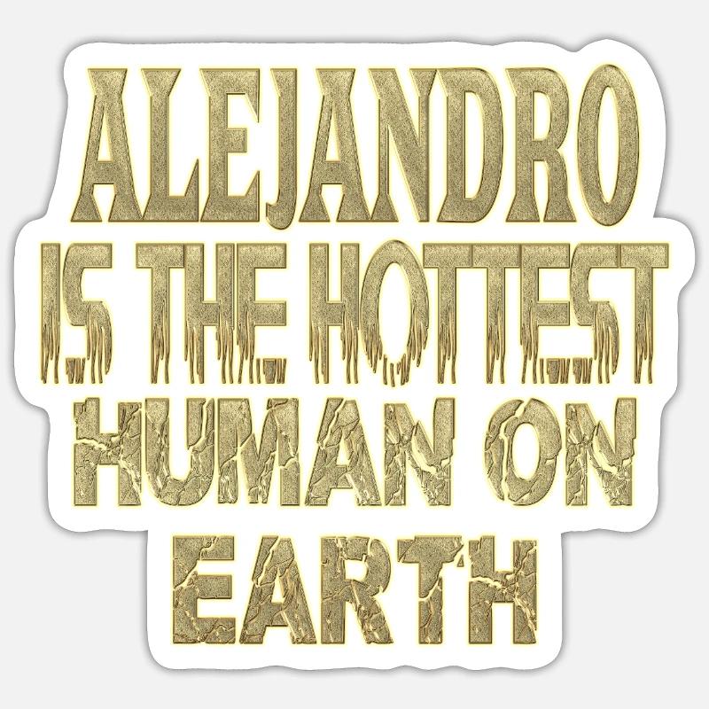 Alejandro - Sticker size S (10 x 10 cm) - white matte