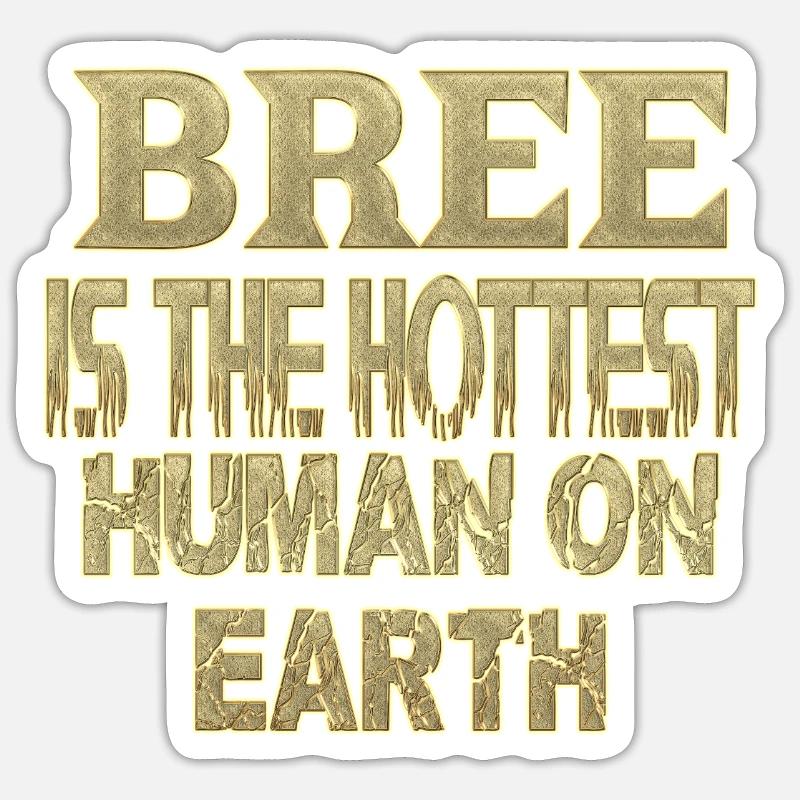 Bree - Sticker taille S (10 x 10 cm) - blanc mat