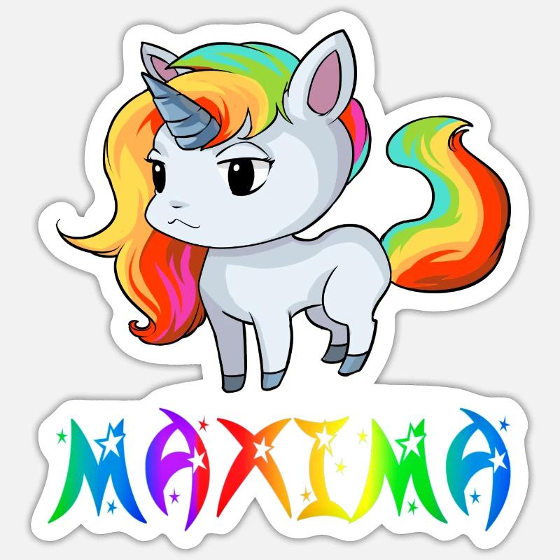 maxima Einhorn Sticker taille S (10 x 10 cm)
