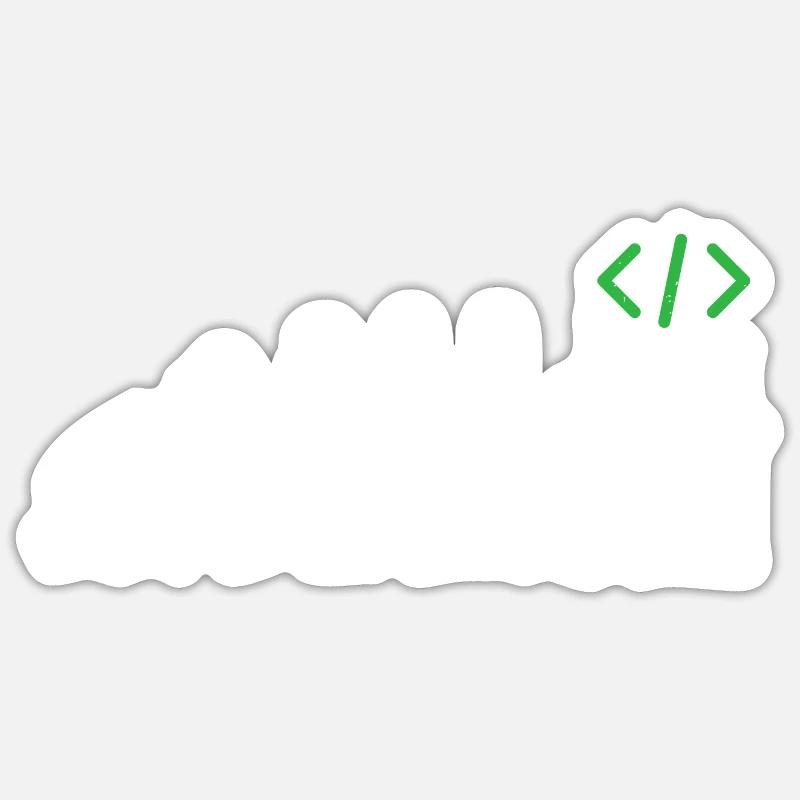 Programmierer Evolution geschenk coder java c++ Sticker Größe S (10 x 10 cm)