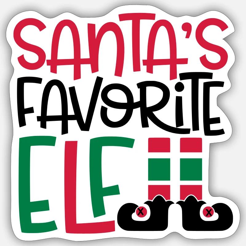 elf - Sticker Größe S (10 x 10 cm) - Mattweiß