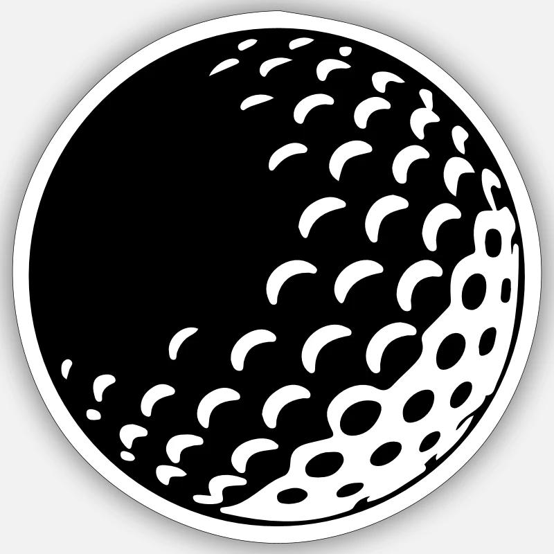 Golf - Golf Ball Sticker size S (10 x 10 cm)