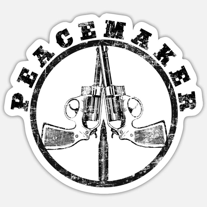 peacemaker - Sticker Größe S (10 x 10 cm) - Mattweiß