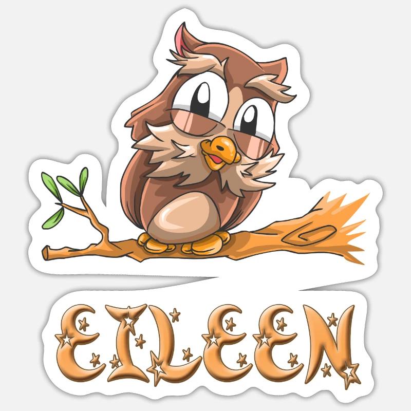 Eule Eileen Sticker Größe S (10 x 10 cm)