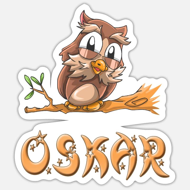 Eule Oskar Sticker Größe S (10 x 10 cm)