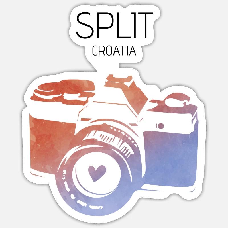Split, Croatia - Sticker size S (10 x 10 cm) - white matte