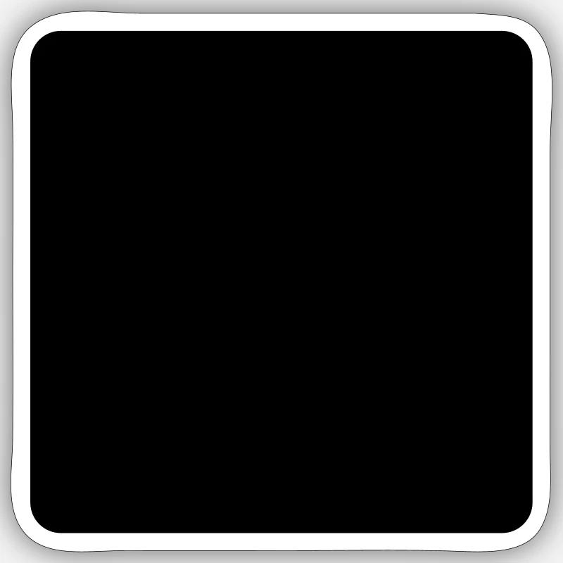 Math symbol - black square Sticker size S (10 x 10 cm)