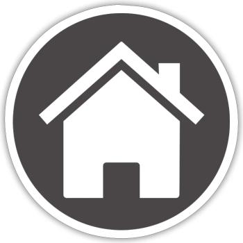 building house homes architecture house building206 - Sticker size S (10 x 10 cm) - white matte - Front