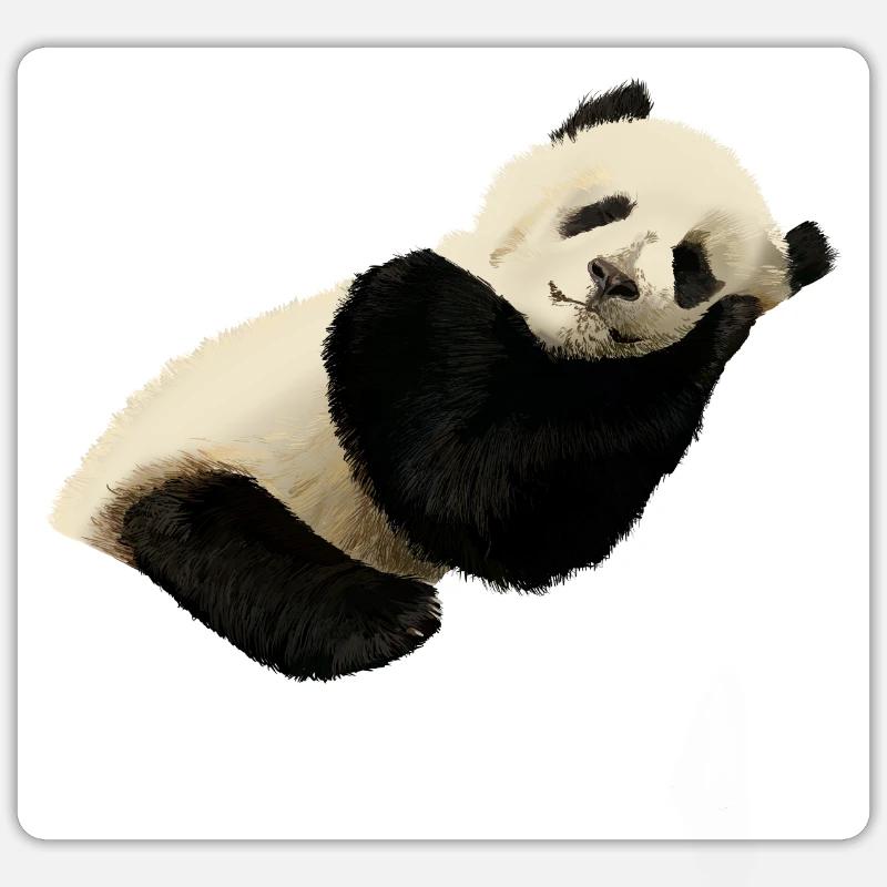 Panda - Sticker size S (10 x 10 cm) - white matte