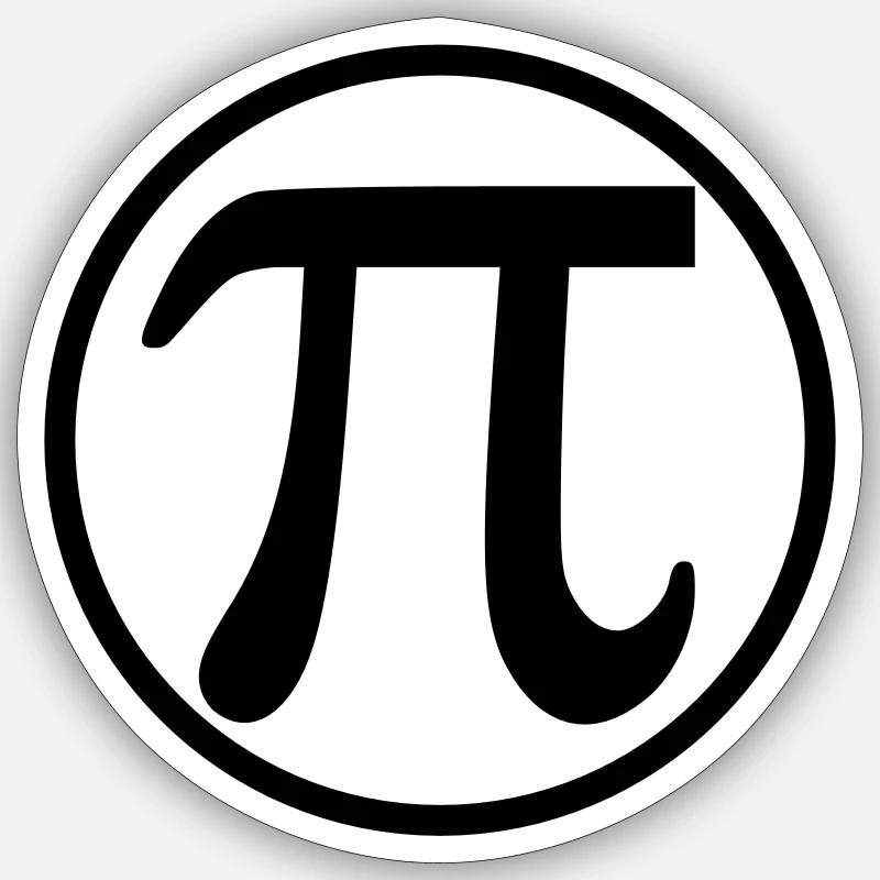 Pi Sticker size S (10 x 10 cm)