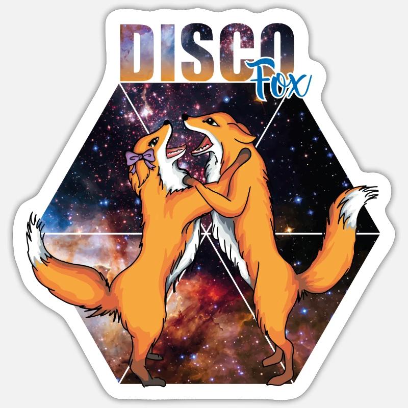 Discofox Sticker Größe S (10 x 10 cm)