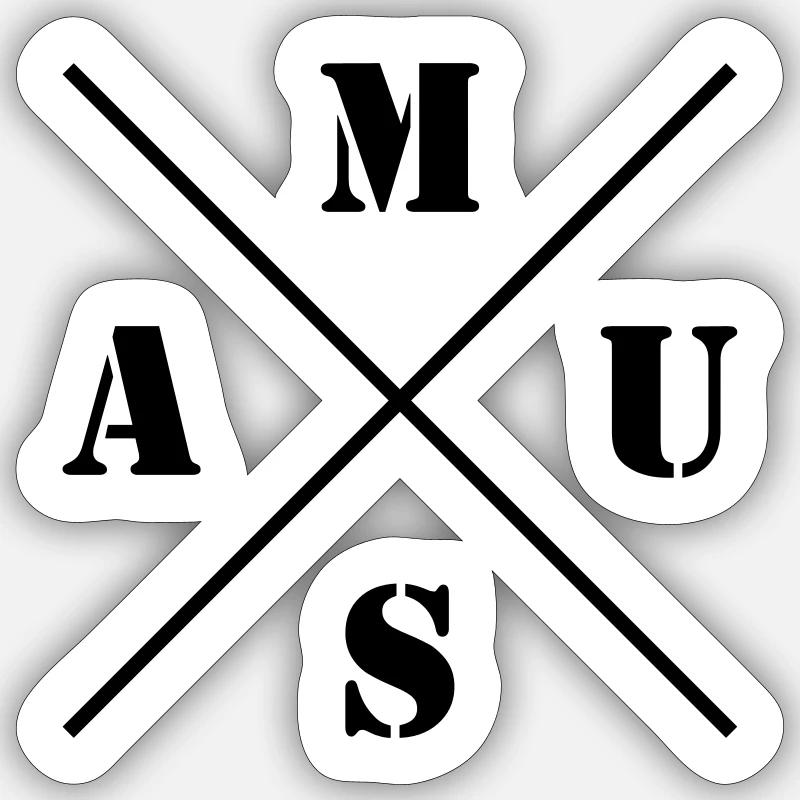 Mouse Logo - Sticker size S (10 x 10 cm) - white matte