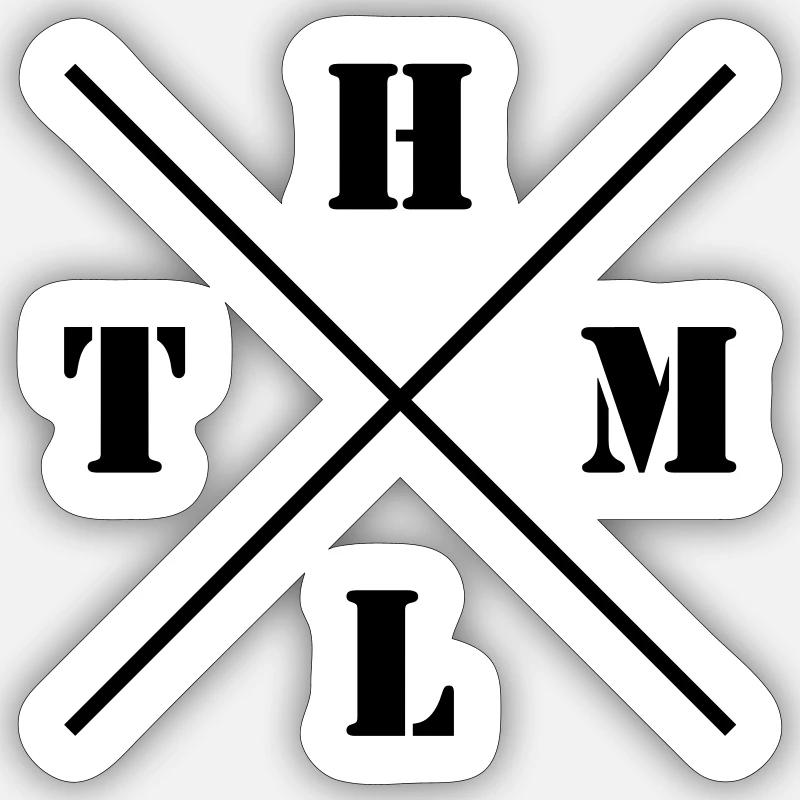 HTML Logo Sticker size S (10 x 10 cm)