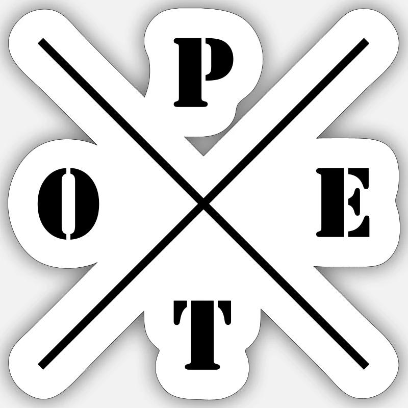 POET Logo Sticker size S (10 x 10 cm)