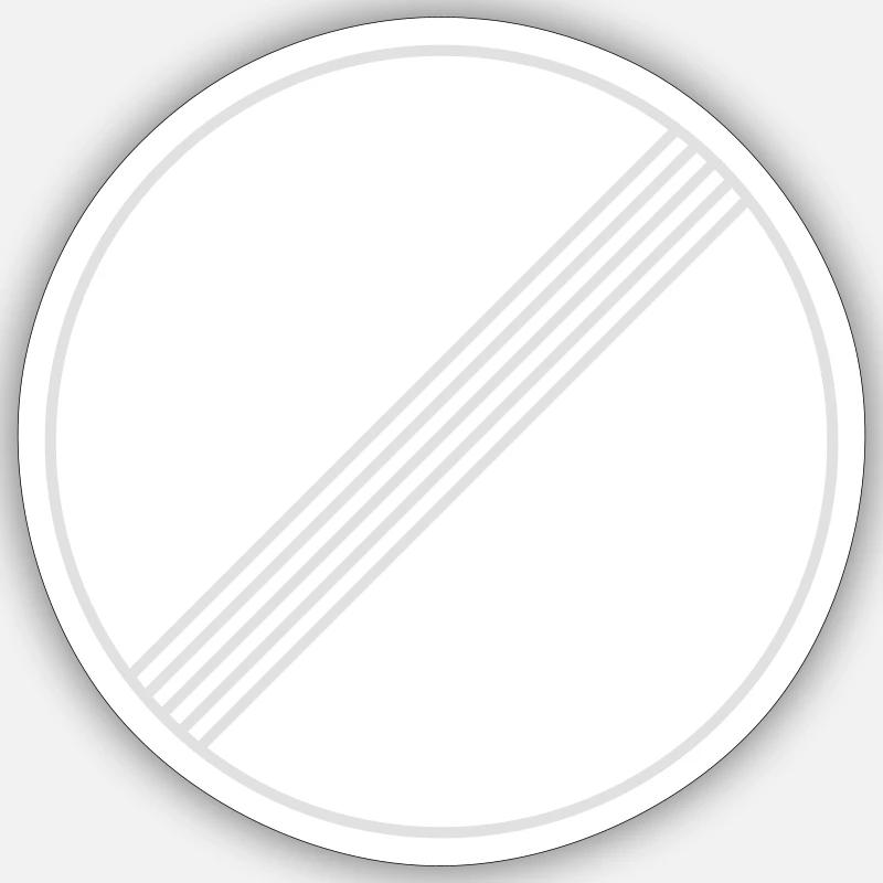autoroute illimitée illimitée - Sticker taille S (10 x 10 cm) - blanc mat