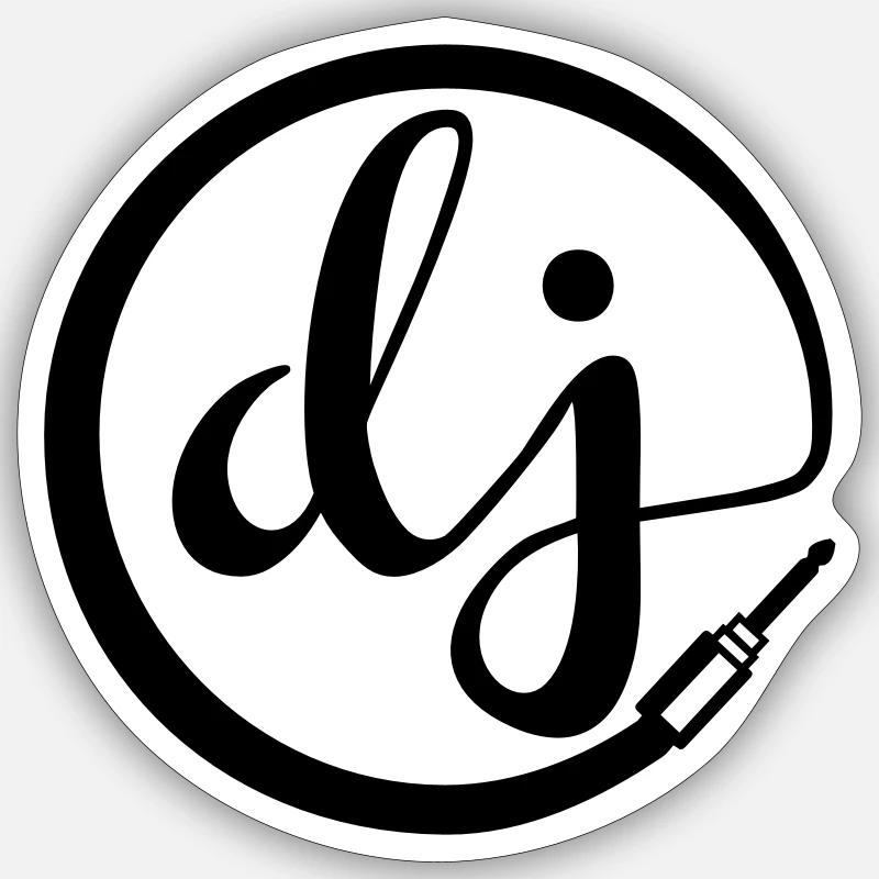 dj Sticker size S (10 x 10 cm)