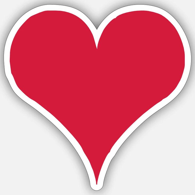 cuore Sticker formato S (10 x 10 cm)