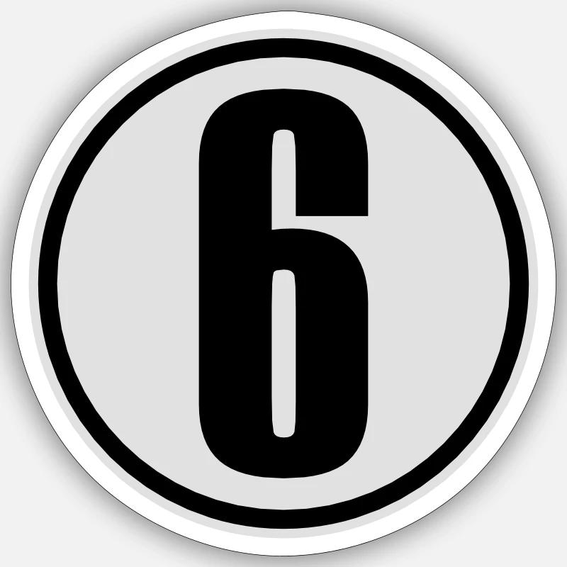 6 - Sticker size S (10 x 10 cm) - white matte