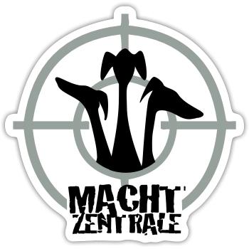 Power center - Sticker size S (10 x 10 cm) - white matte - Front