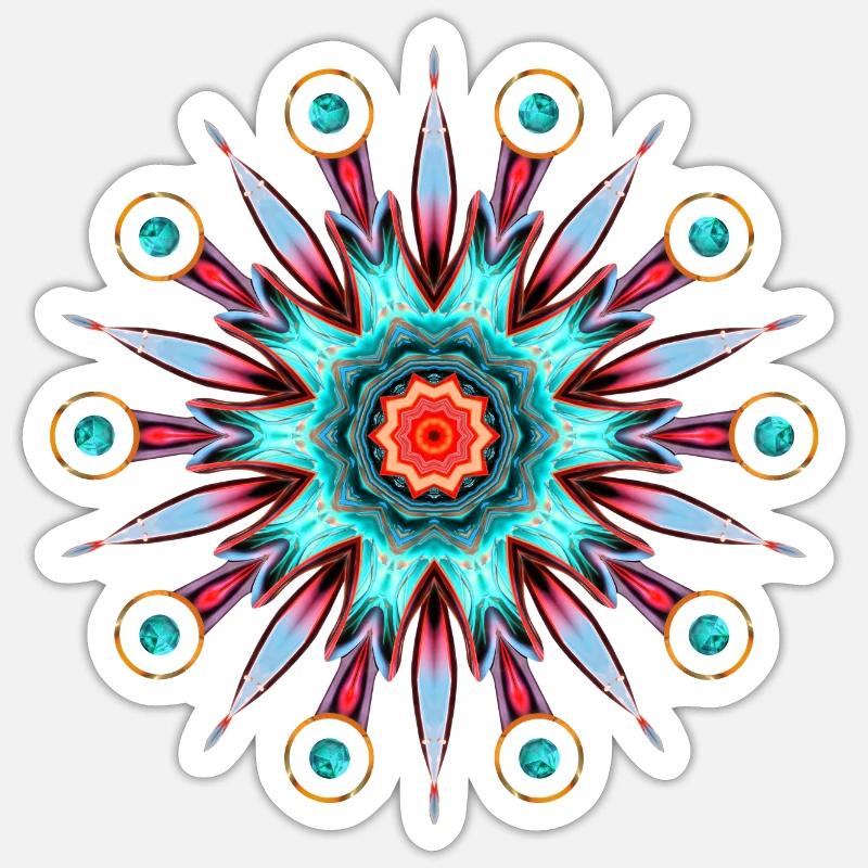 Optic Junkie 2 - Sticker size S (10 x 10 cm) - white matte