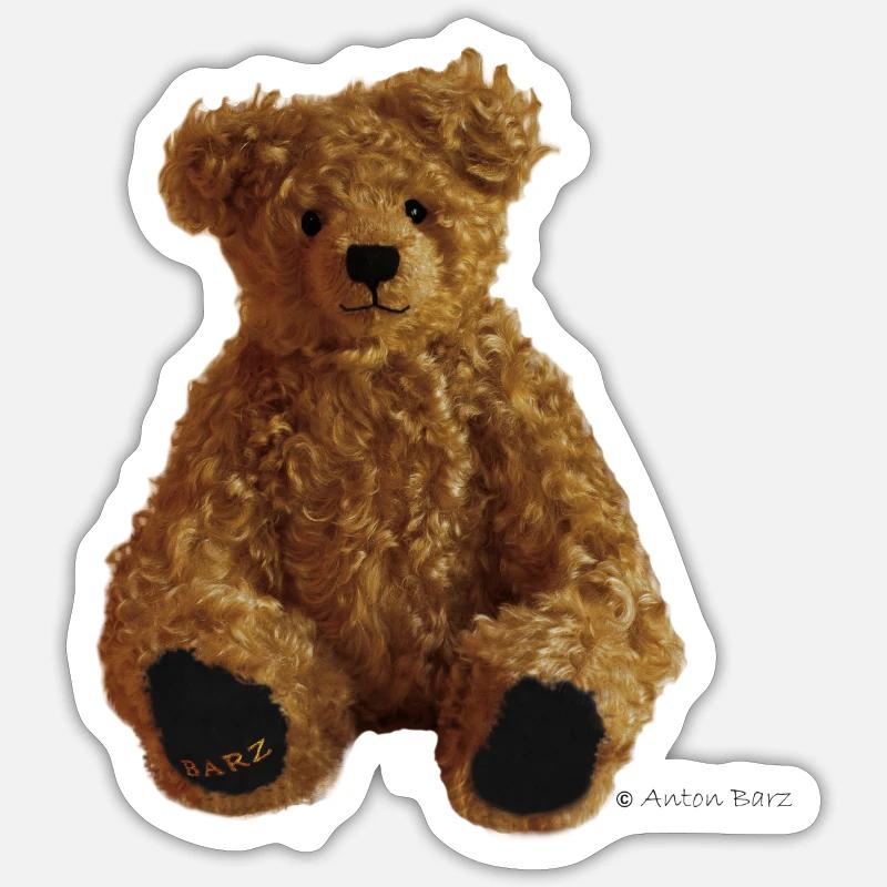 teddy bear - Sticker size S (10 x 10 cm) - white matte