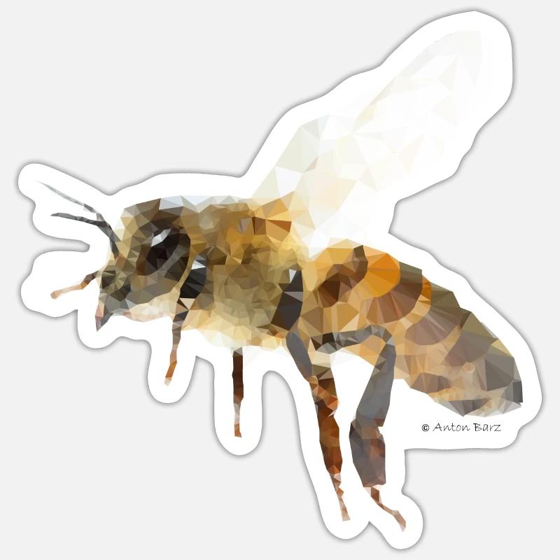 Abeille Sticker taille S (10 x 10 cm)