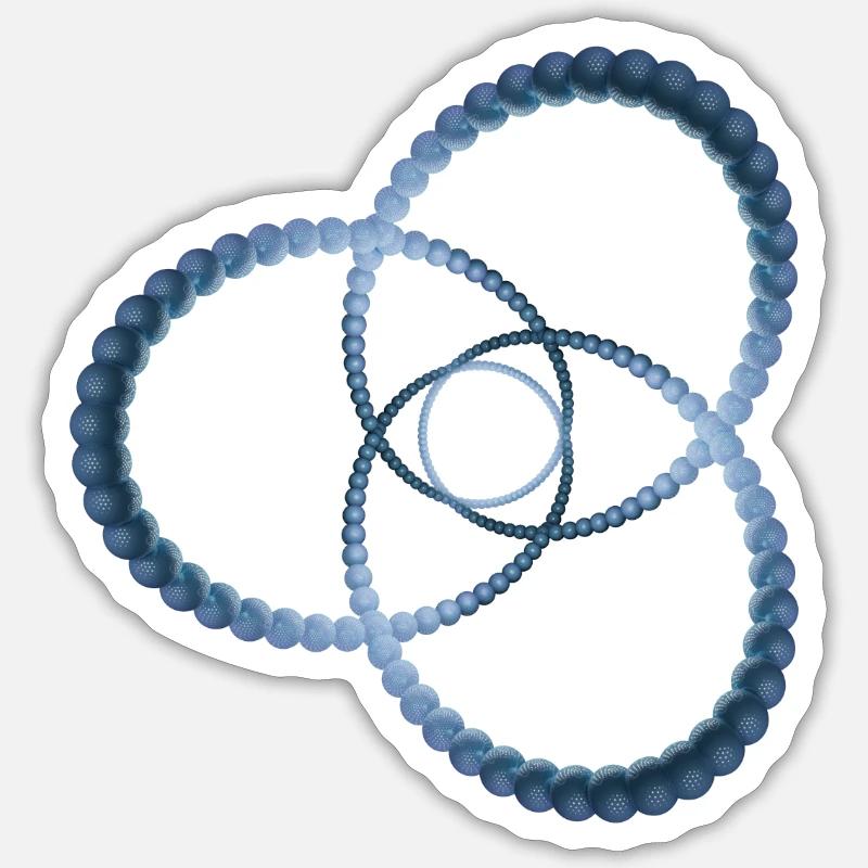 Atom - Cellulaire cinq Sticker taille S (10 x 10 cm)