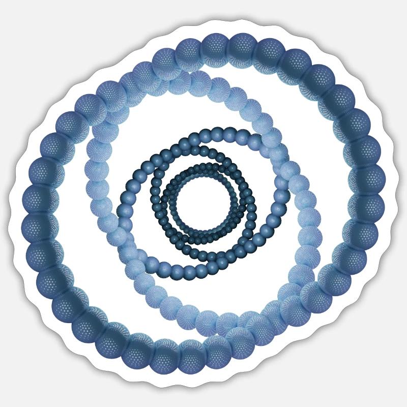 atom - cellular eight Sticker size S (10 x 10 cm)