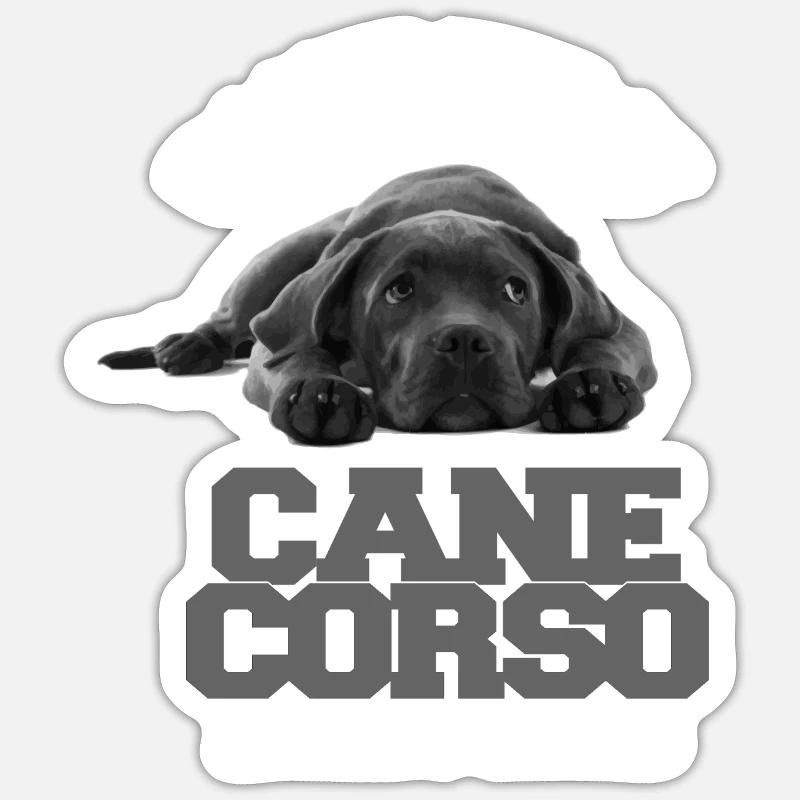 Cane Corso Hund Hündchen Hunderasse Geschenk Idee Sticker Größe S (10 x 10 cm)